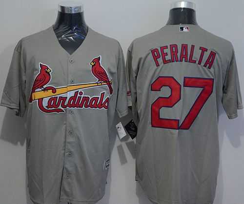 St. Louis Cardinals #27 Jhonny Peralta Grey New Cool Base Stitched MLB Jersey,We sell and wholesale St. Louis Cardinals #27 Jhonny Peralta Grey New Cool Base Stitched MLB Jersey on line form chian!
